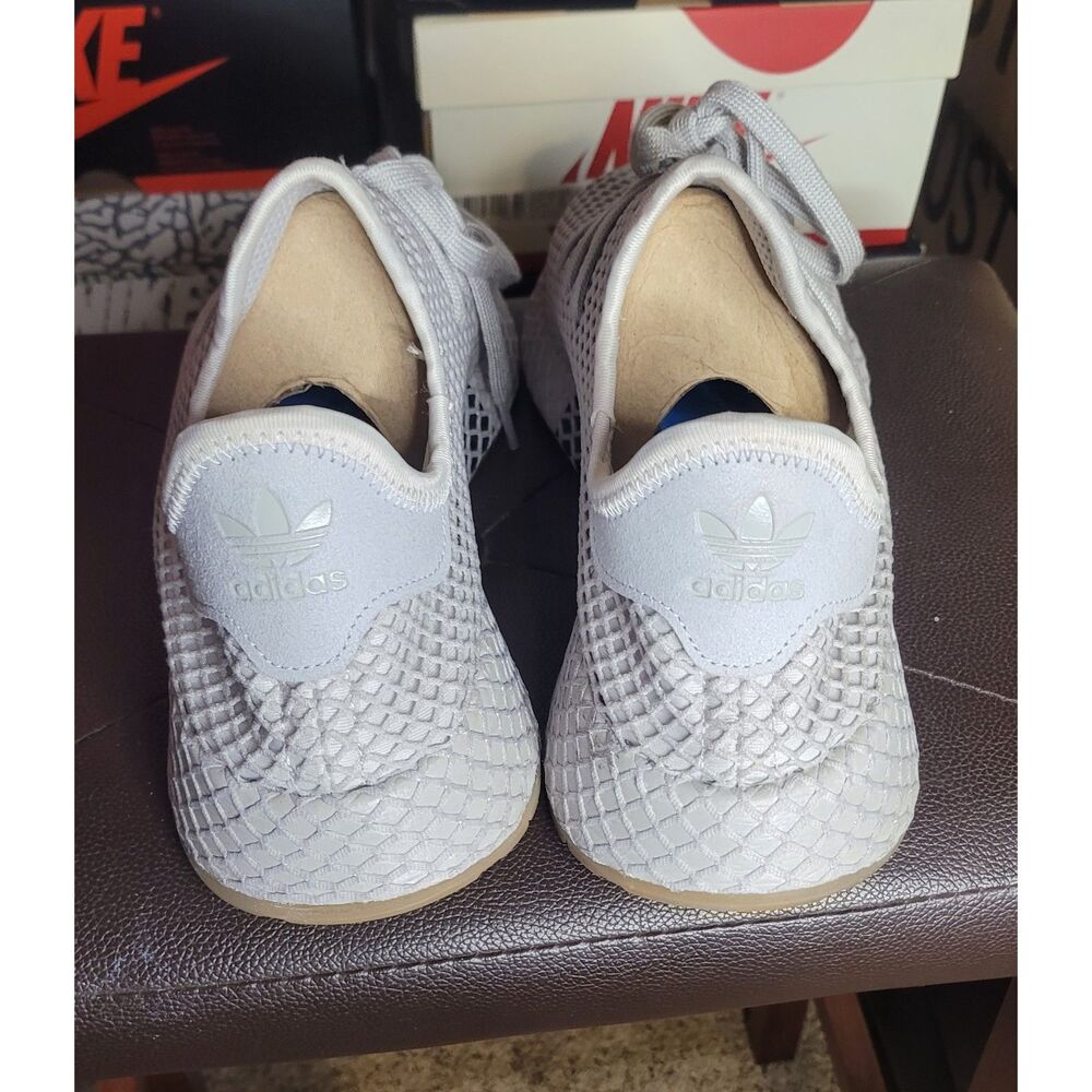 Adidas Deerupt Runner CQ2628 Grey Gum Men's Size 10 Mesh Sneakers Used w/ Box - Picture 5 of 7